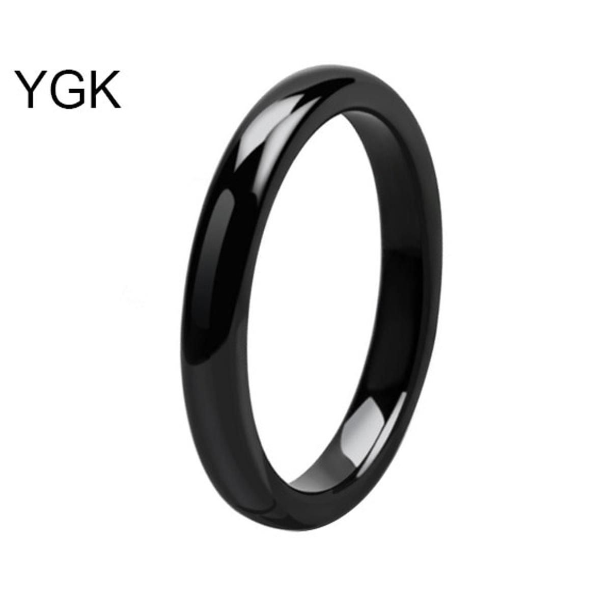 YGK Jewelry 4mm Width Rose Golden Ring Men Tungsten Carbide Ring Trendy Fashion Ring for Women Love Ring New Wedding Band Ring