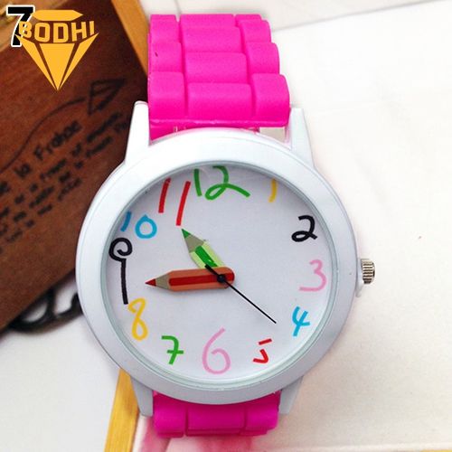 BODHI Fashion Unisex Student Wristwatch Silicone Strap Analog Quartz Wrist Watch Xmas Gift