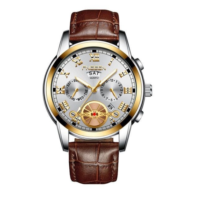 Men Watch Waterproof Quartz Business Mens Watches Top Brand Luxury Man Clock Date Week Display Casual Military Sport Wristwatch