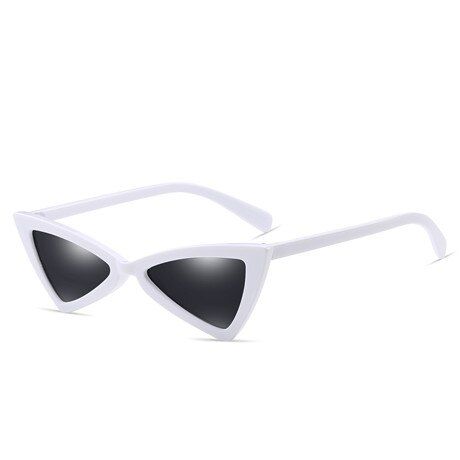 White MultiBeautyeye cute retro cat eye sunglasses women small black white 2018 triangle vintage cheap sun glasses red female uv400