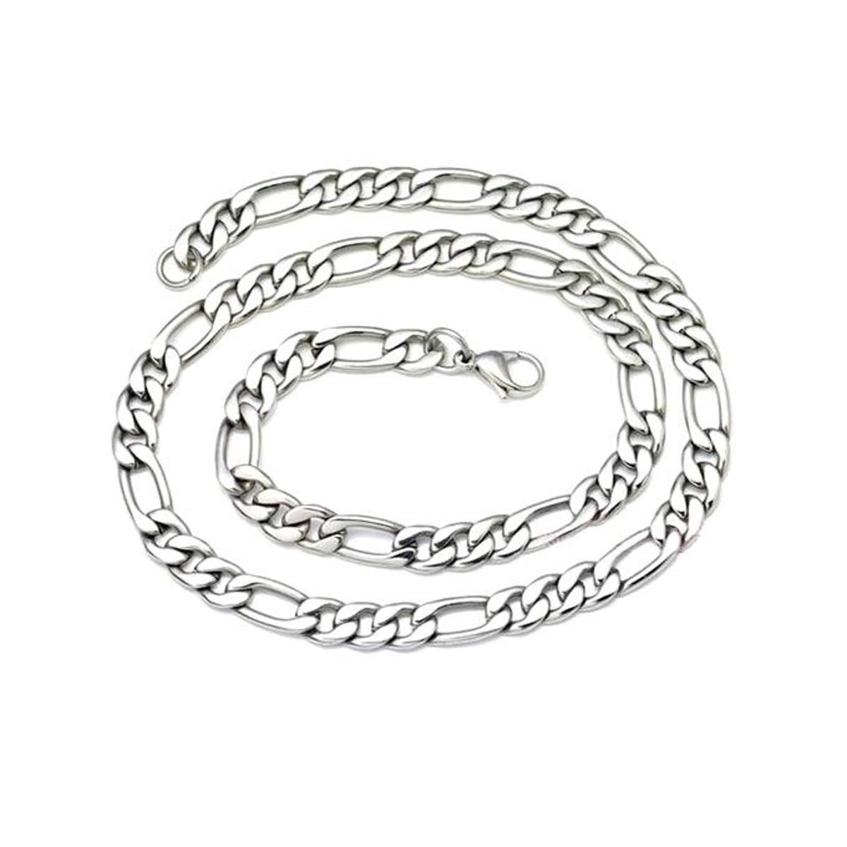 White Plated Stainless Steel Chain for Men