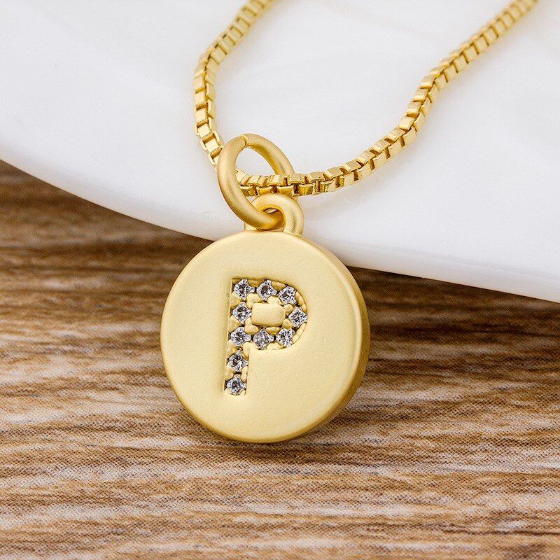 Fashion Dainty Initial Statement 26 Letter Name Choker Necklace For Women Friend Family Charm Pendant Jewelry Accessories Gift