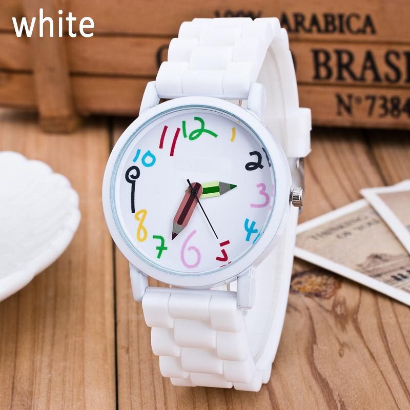 Silicone Watches Children Pencil Pointer Student Watch Quartz Wristwatches Gift Watches TY66
