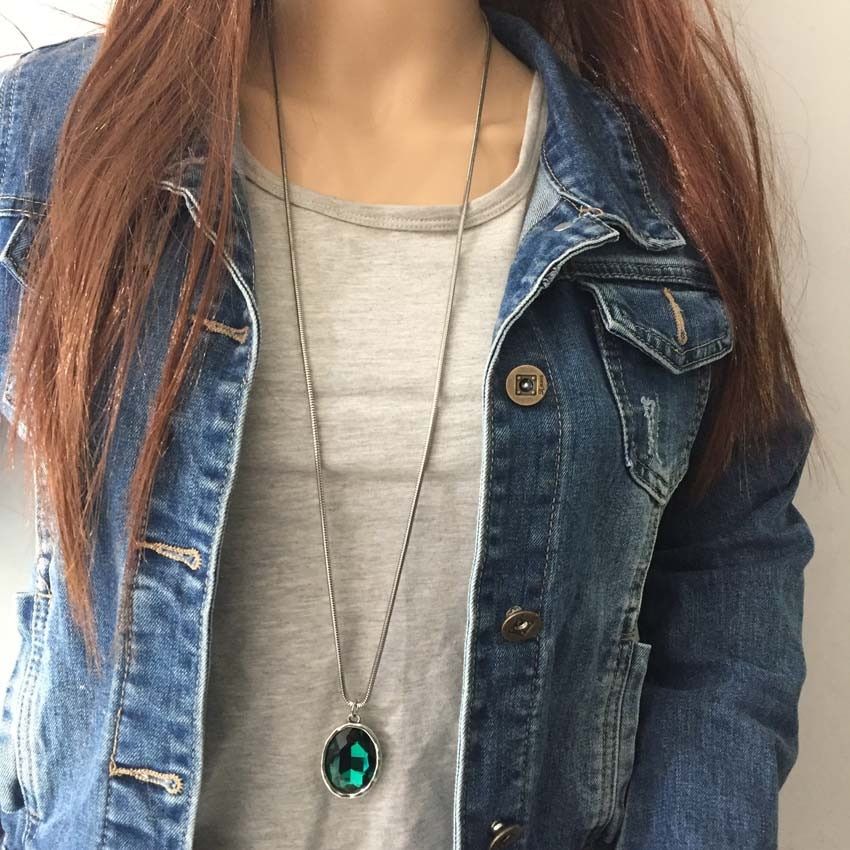 Anslow 2020 New Design Fashion Jewelry European Charm 90cm Long Sweater Necklace Pendant For Women Accessories Gift LOW0090AN