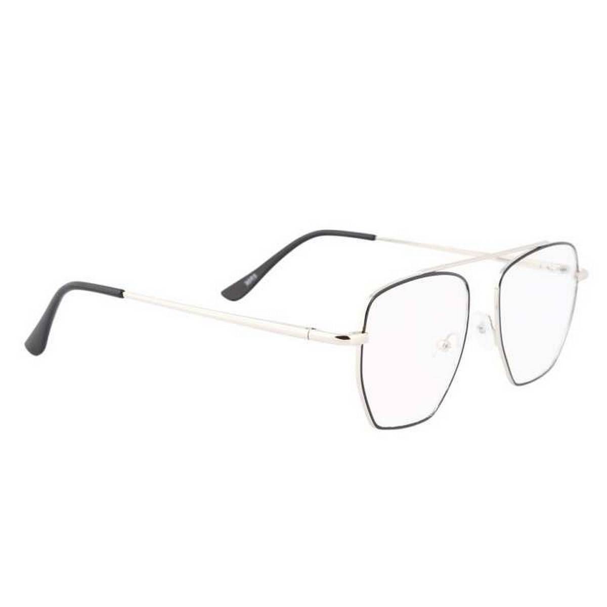 premium quality squire metal body EYEGLASS OR FRAME silver COLOR STYLIST GLASS STYLIST FRAME FOR MEN AND WOMEN