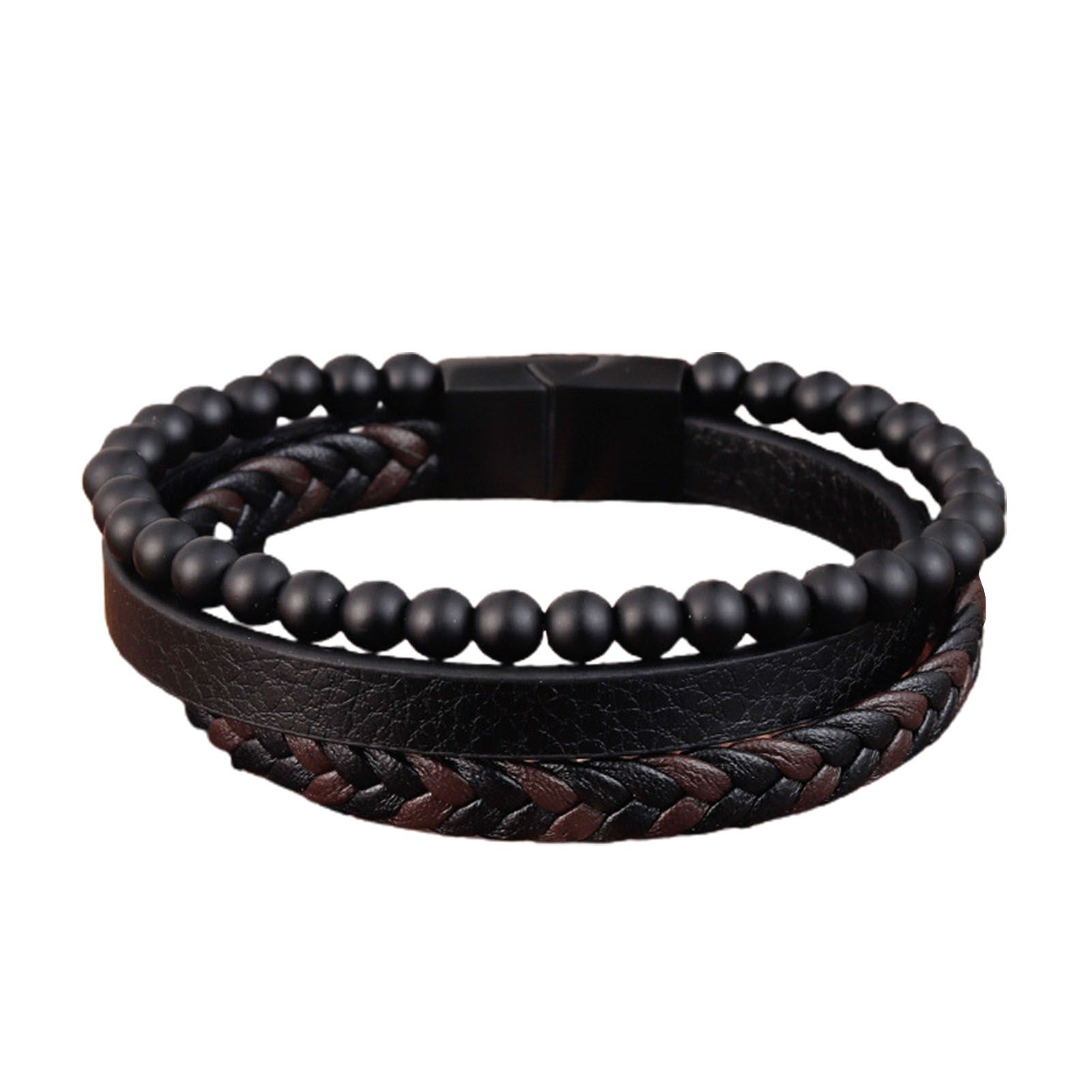 Male Bracelet Three Layers Long Lasting Mix Color Bracelet