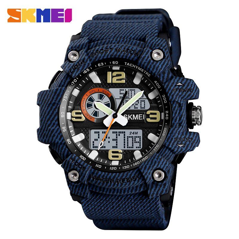 SKMEI Outdoor Sports Watch Men Women Big Dual Display Ladies Waterproof Watches Outdoor 3 time Digital Wristwatch reloj 1436