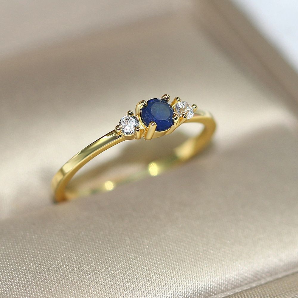ZHOUYANG Slim Wedding Rings For Women Delicate Cubic Zirconia Light Gold Color Proposal Finger Ring Gift Fashion Jewelry R872