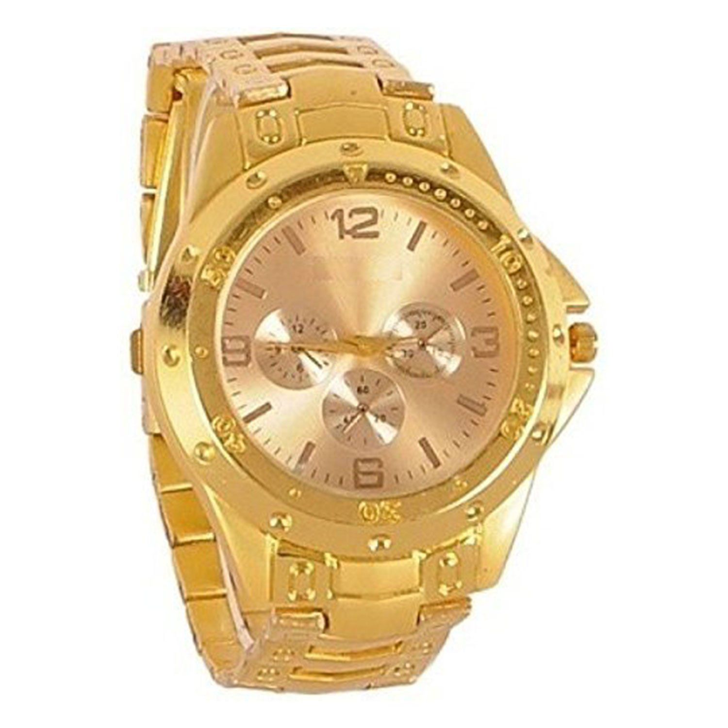 1Pcs Analog Men'S Luxury Stainless Steel Watch For Men Golden - Watch For Men
