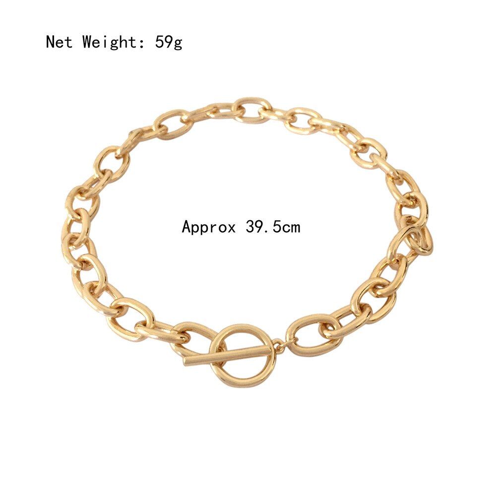 Fashion Jewelry Gold Color Coin Pendant Choker Necklace For Women Girl Gift Party Wear Jewelry