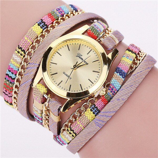 Hot Selling Fashion Leather Bracelet Watch Casual Women Dress Wristwatch Luxury Quartz Watch Relogio Feminino Gift
