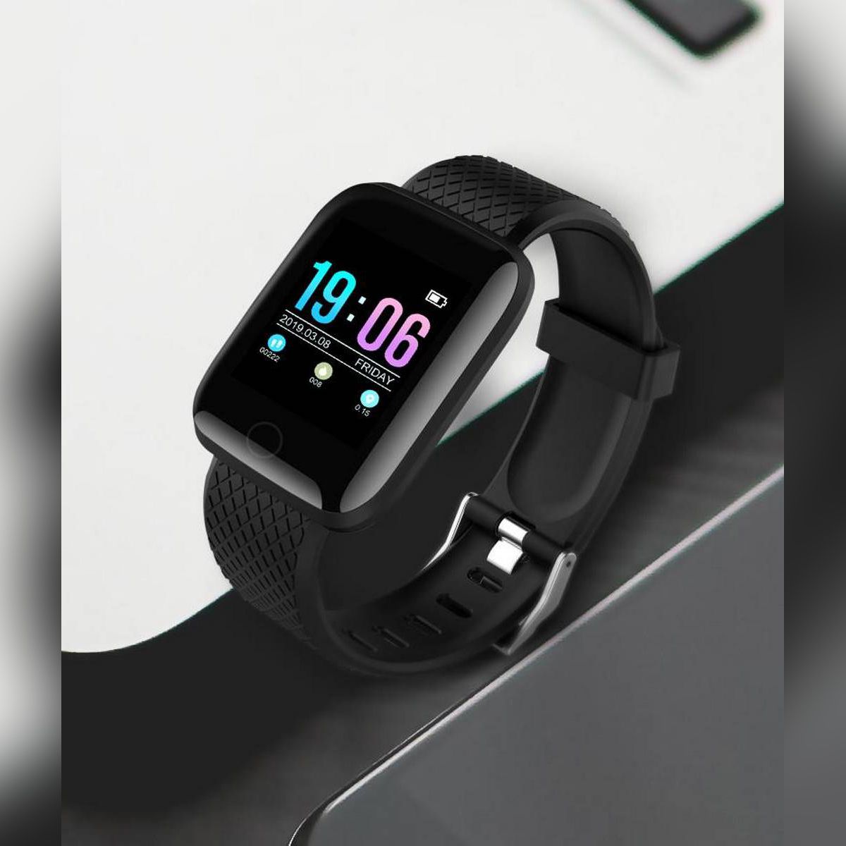 Smart Bracelet Wristband 116 Plus Color Screen Heart Rate Blood Pressure Monitoring Track Movement IP67 Waterproof Smart Watch