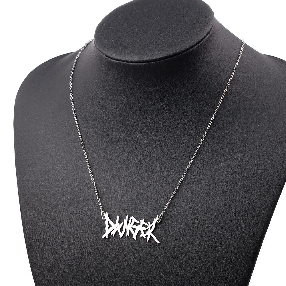 Magazine Flame Pendant Necklace Men Hip-Hop Rock Titanium Stainless Steel Gold Chain Necklace Fashion Man Jewelry