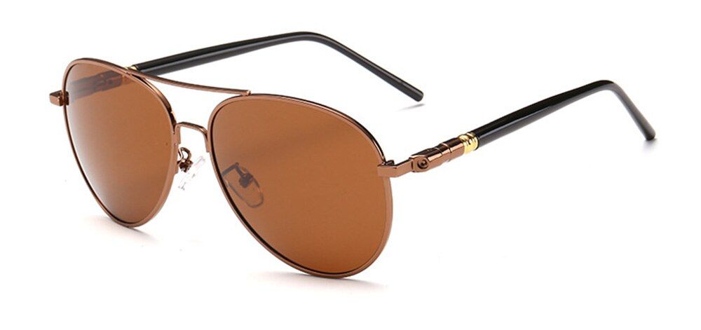 BrownKeiKeSweet Polarized Brand Designer Rays UV400 Sunglasses Men Driving Fishing Outdoor Sports Vintage Sun Glasses Eyewear Male