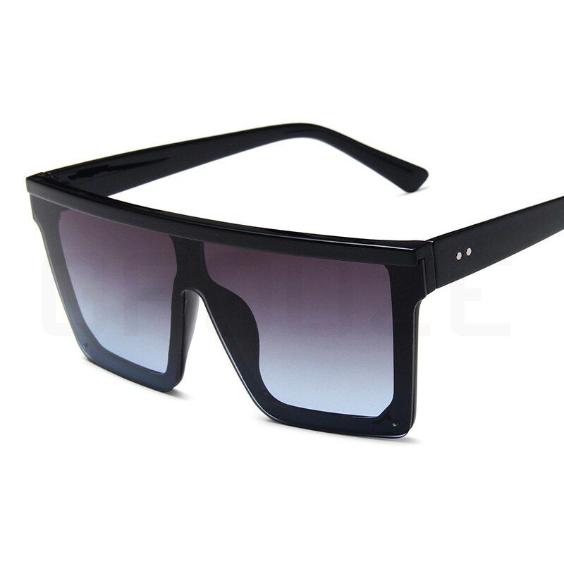 Black Gray BlueGAOOZE Fashion Vintage Square Oversized Sunglasses Ladies Big Glasses Anti-glare Glasses UV400 Luxury Sunglasses Women LXD440