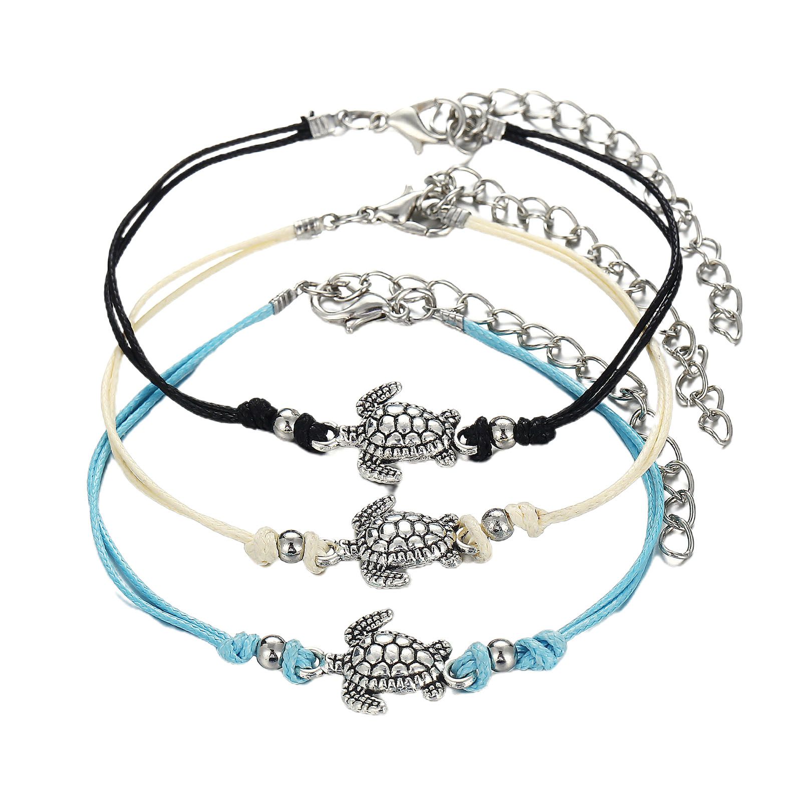 Ankle Bracelets Sea Turtle Starfish Multilayer Women Anklets