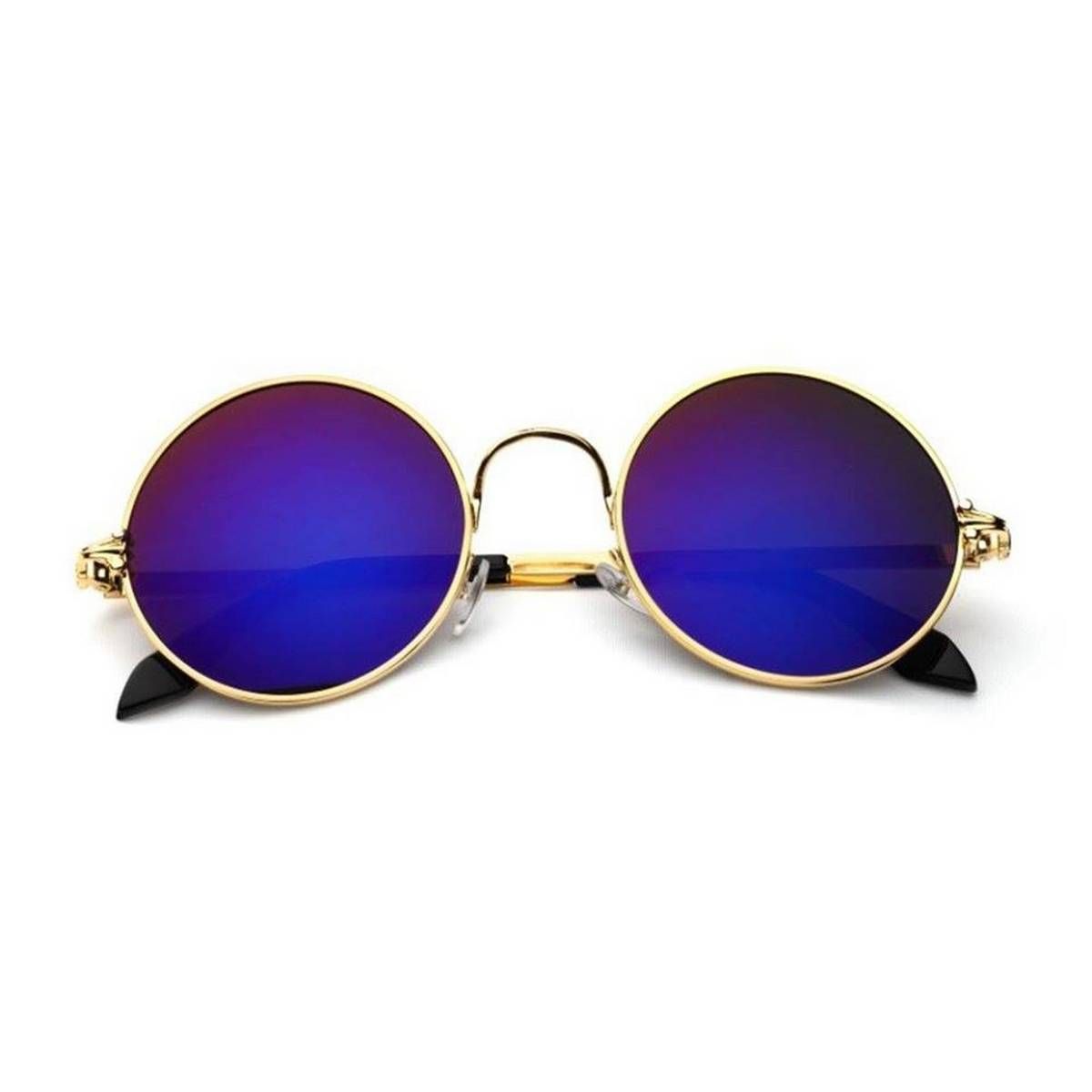 UV-Protected Round Unisex Sunglasses
