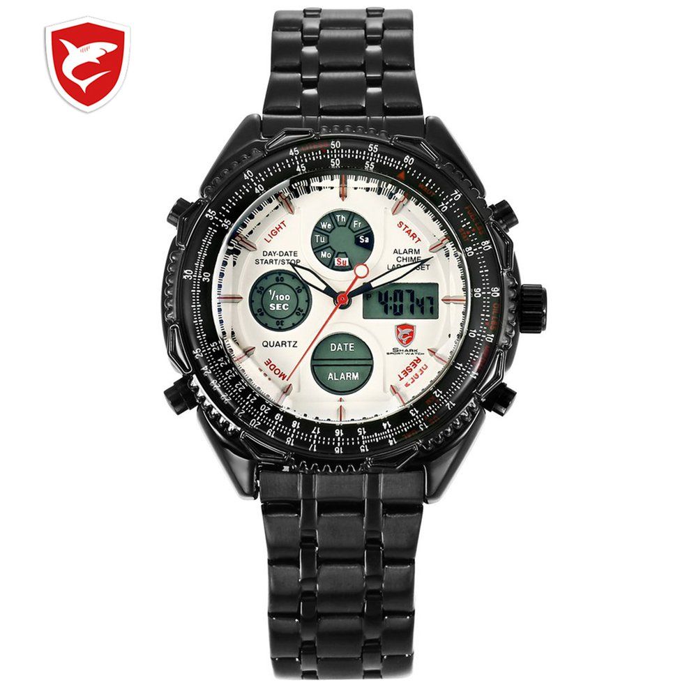 SHARK Steel Belt Quartz Watch Fashion Hand Decoration Exquisite Quartz Watch