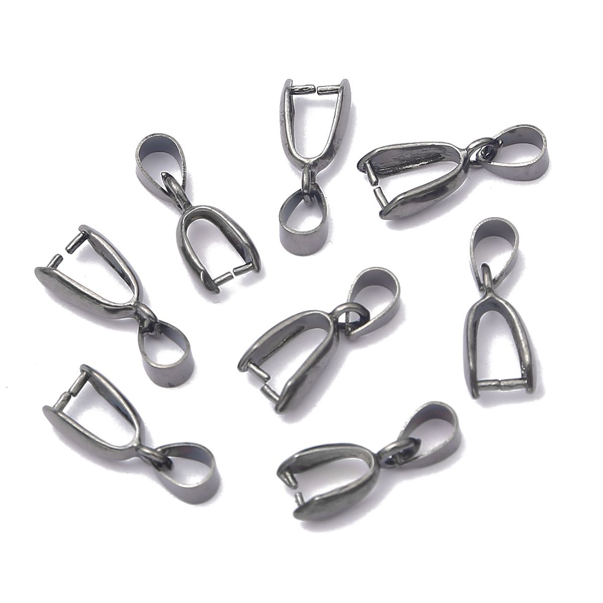 10pcs/lot Melon Buckle Pendants Clasps Hook Clips Bails Connectors Copper Charm Bail Beads Supplies For Jewelry Making DIY Necklace