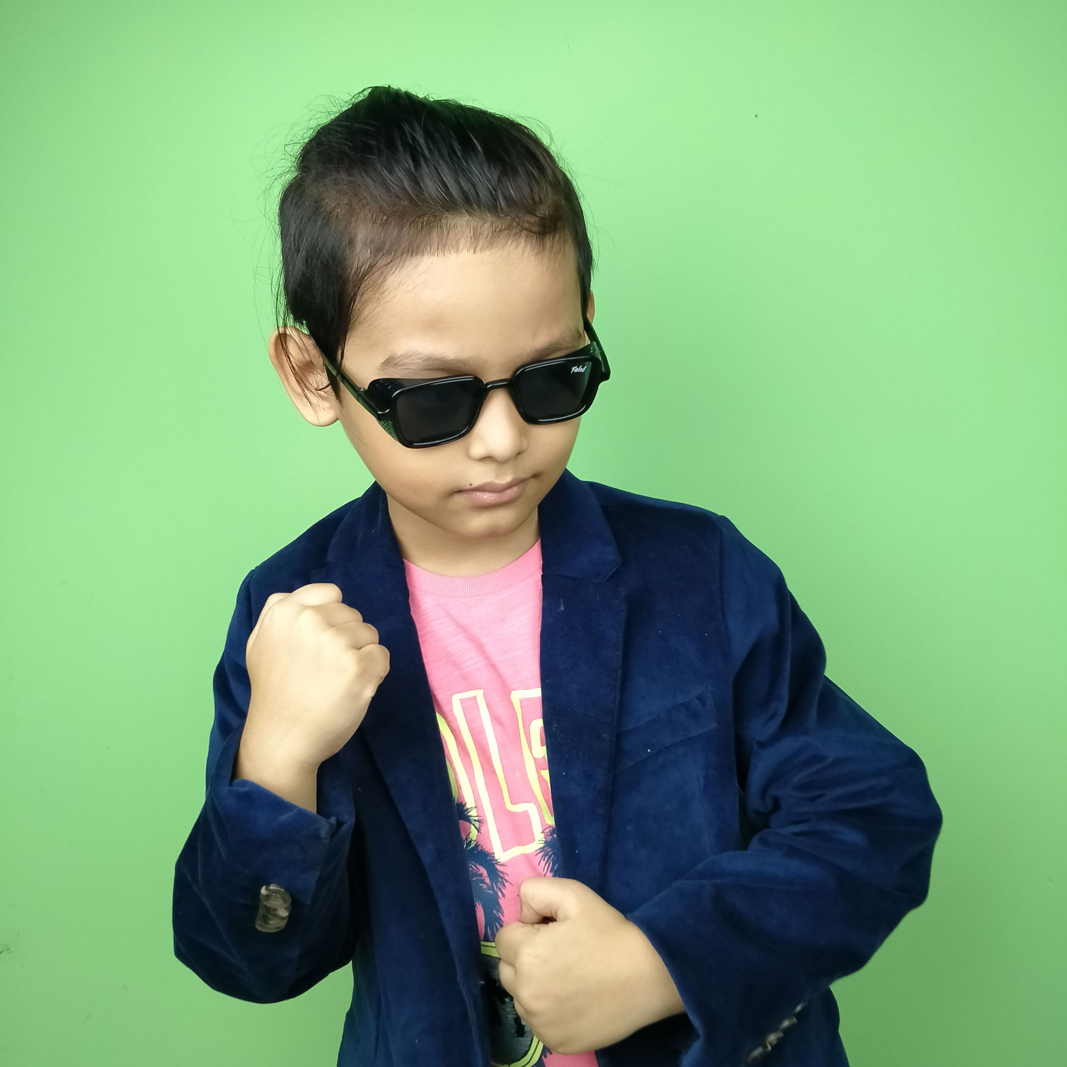 Kids Black Frame Sunglasses