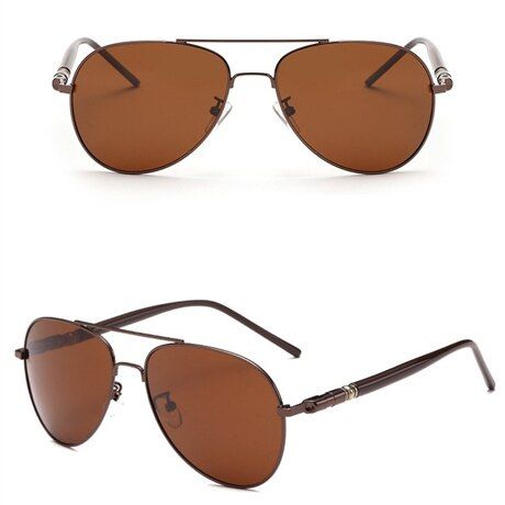 ASOUZnew polarized men's sunglasses UV400 oval metal frame fashion ladies glasses classic brand design sports driving sunglasses
