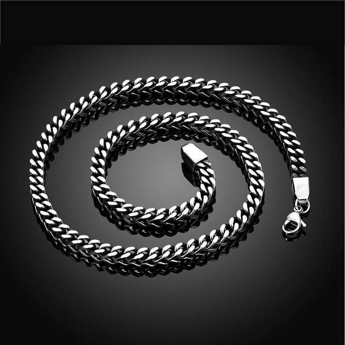 Black Filled Men's Chain