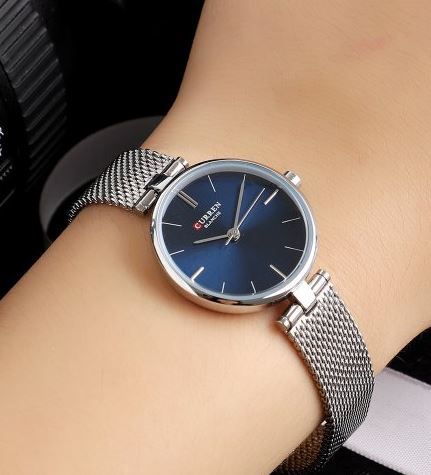 CURREN 9038 Stainless Steel Mesh Strap Watches Women's Quartz Watch Gold Bracelet Wristwatch Female Clock Ladies Dress Watch