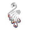 Women Retro -plated Rhinestones Peock Shape Finger Ring Jewelry Gifts