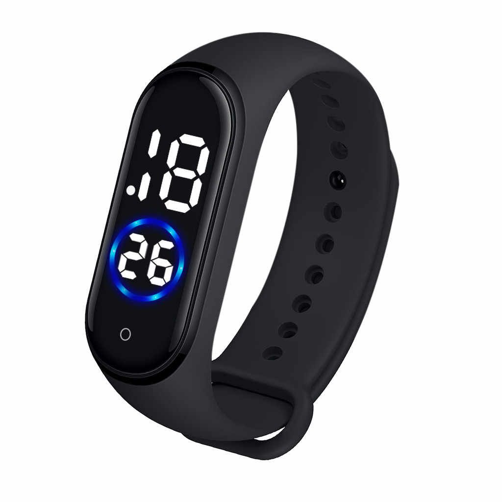Screen touch waterproof led watch