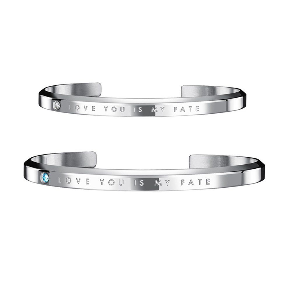 Fashion Simple Bracelet ium Steel Hand Ring For Men DiamoBracelet