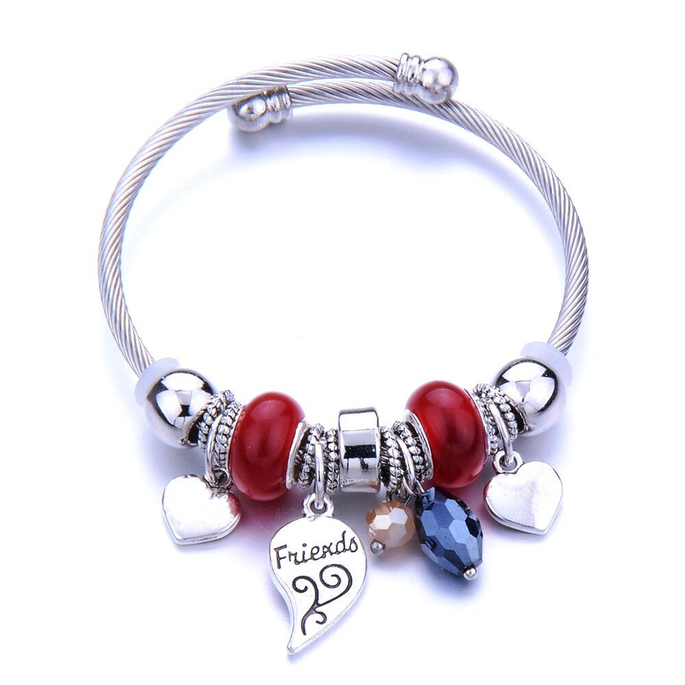Petal Trendy Elastic metal beading Bracelet Jewelry 6 Colors Openable spring Chain Bangles Beaded Bracelet Fit Jewelry