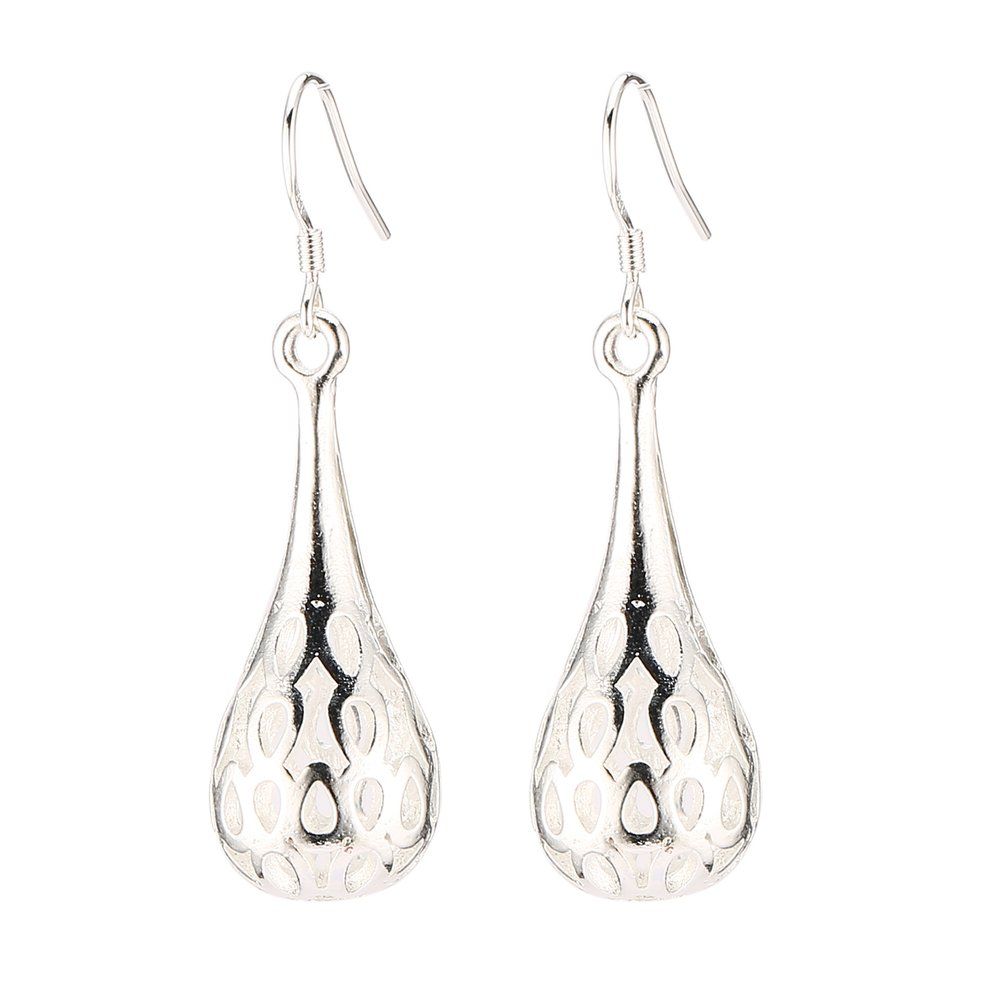Exquisite Hollowed Water Drop Earring Pendant Dangle Earring Charming Ear Drop