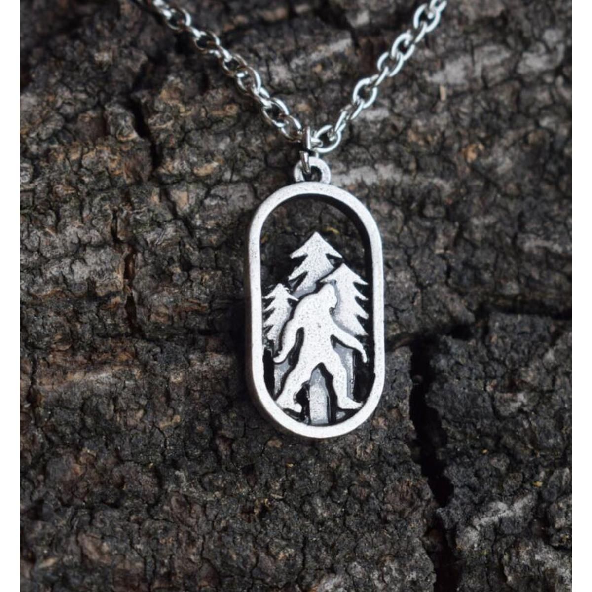 20pcs Sasquatch Bigfoot Necklace in the mountain