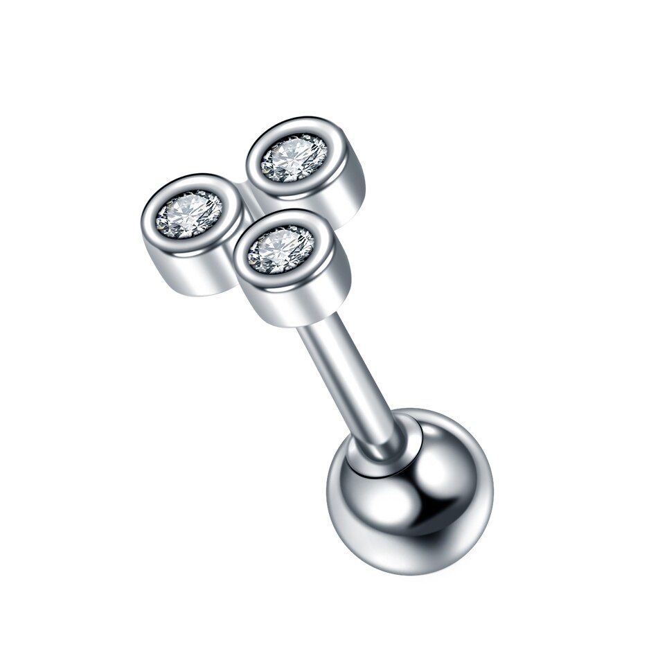 1Pc 16G Ear Tragus Cartilage Earrings Flower Barbell Piercing Orelha Ear Stud Helix Sexy Jewelry Woman Gift