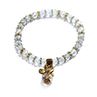 Fashion Butterfly Pendant Beads Brelet Women Bangle Jewelry Party Gift