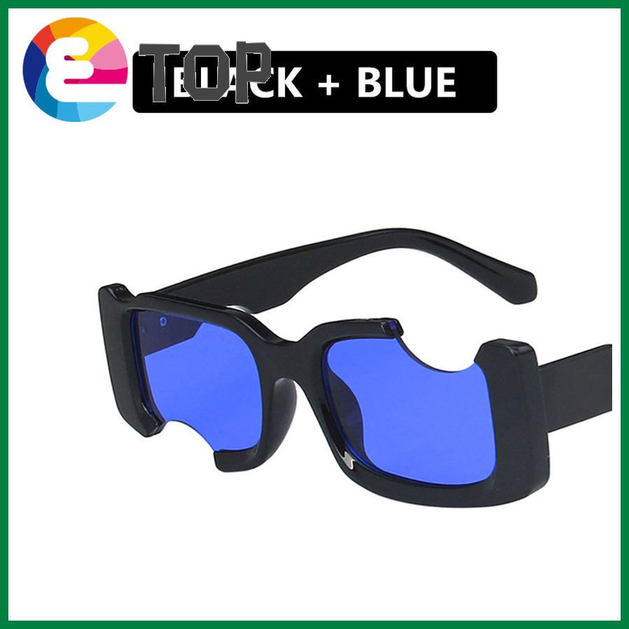 European and American personality gap hole sunglasses sunglasses mint green sunglasses trend