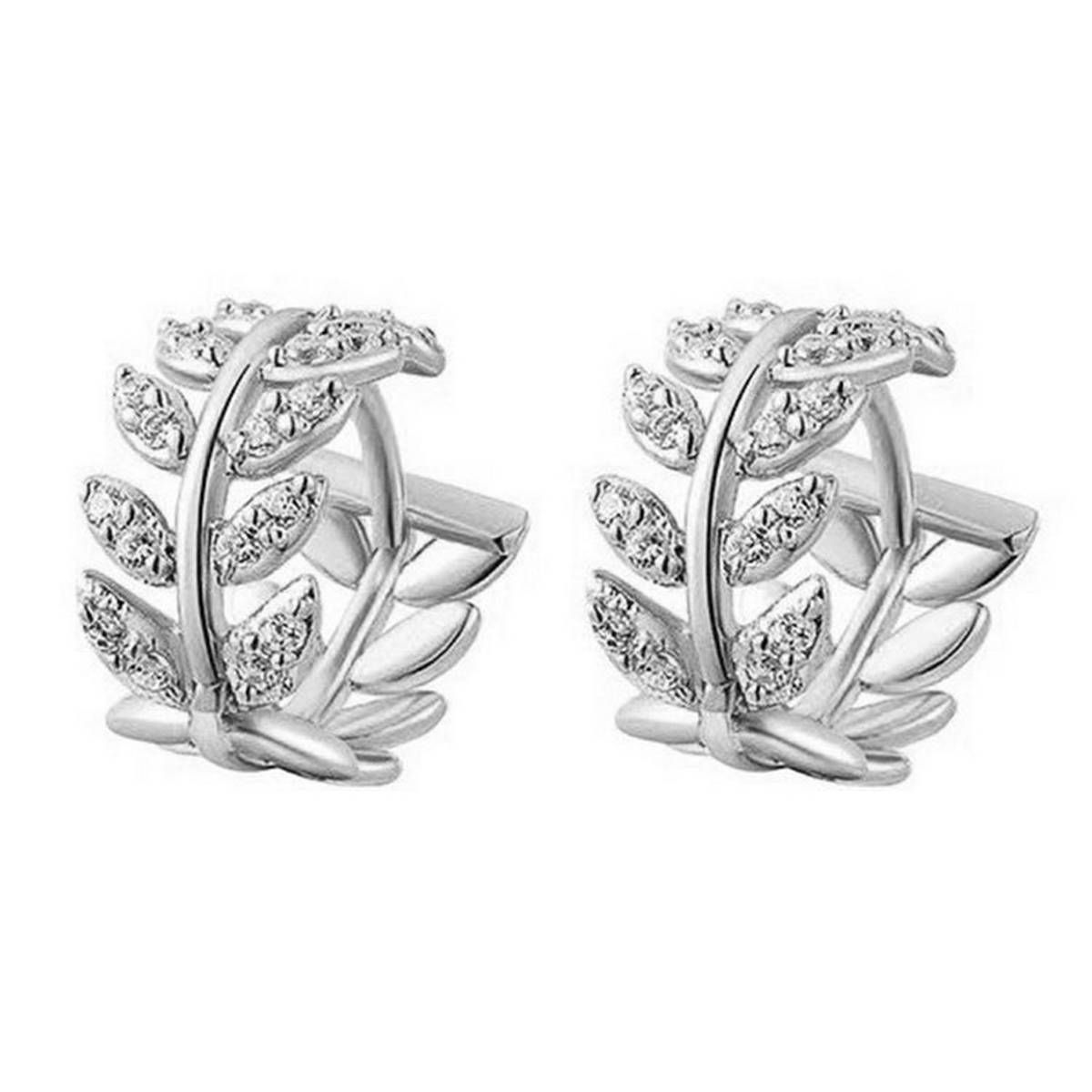 Women Leaf Huggie Piercing