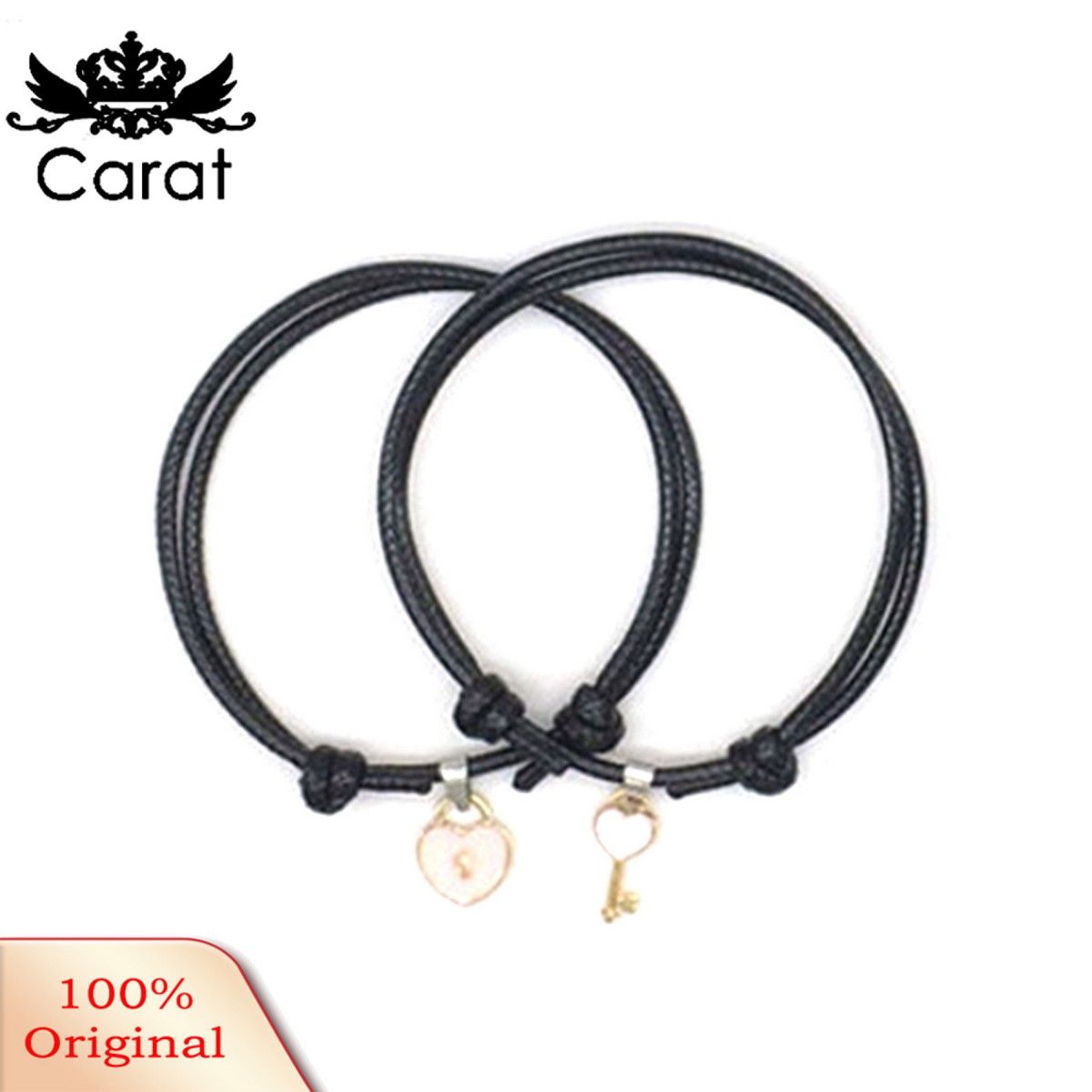 Pendant Bracelet Eye-catching Heart Lock Couple