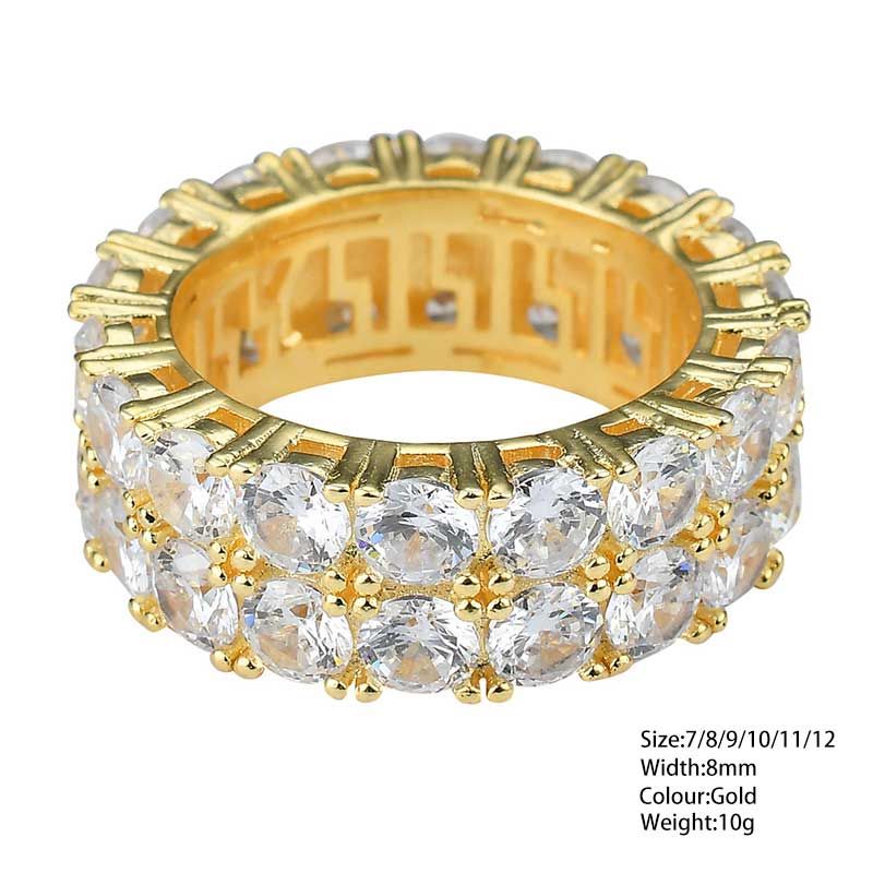 Silver AAA Cubic Zircon Ring for Women Men Luxury Multitype Roud Geometric Rhinestone Hiphop Ring 2019 Fashion Jewelry Gift