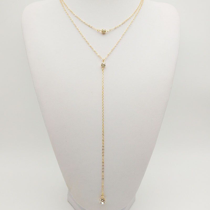 fashion trendy jewelry copper multi layer necklace gift for women Layering Chokers Chockers girl  Gifts