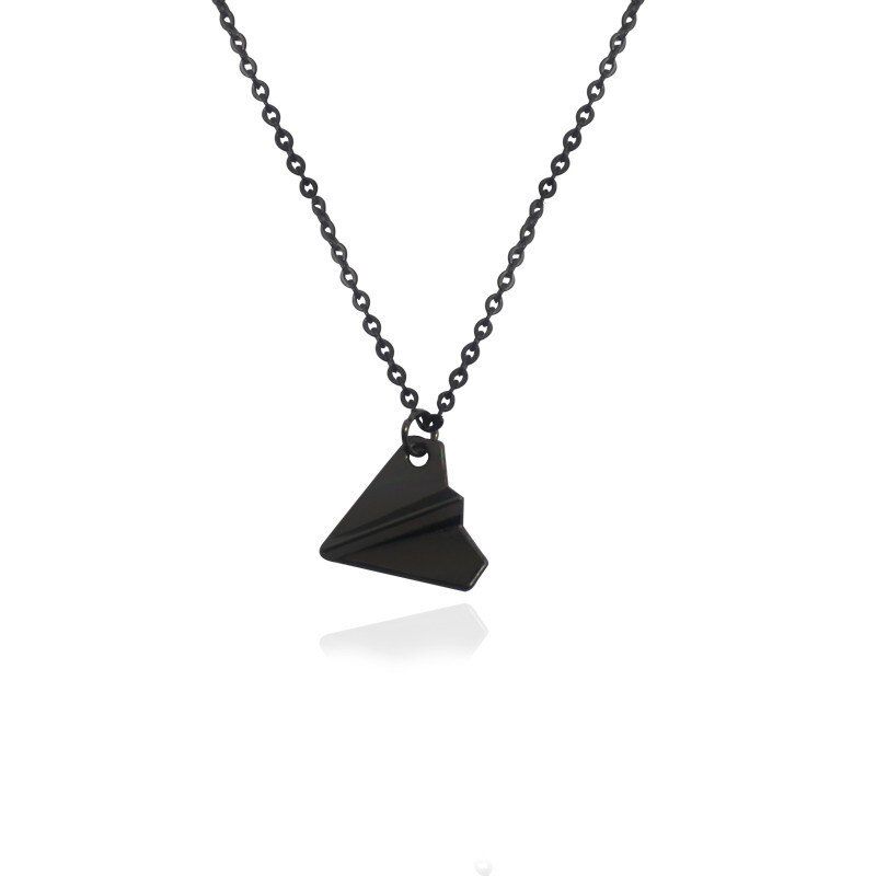 Trendy Paper Airplane Necklace Snatch One Direction Air Plane Pendant Necklaces For Men Women Aircraft Jewelry Xmas Gifts Colar