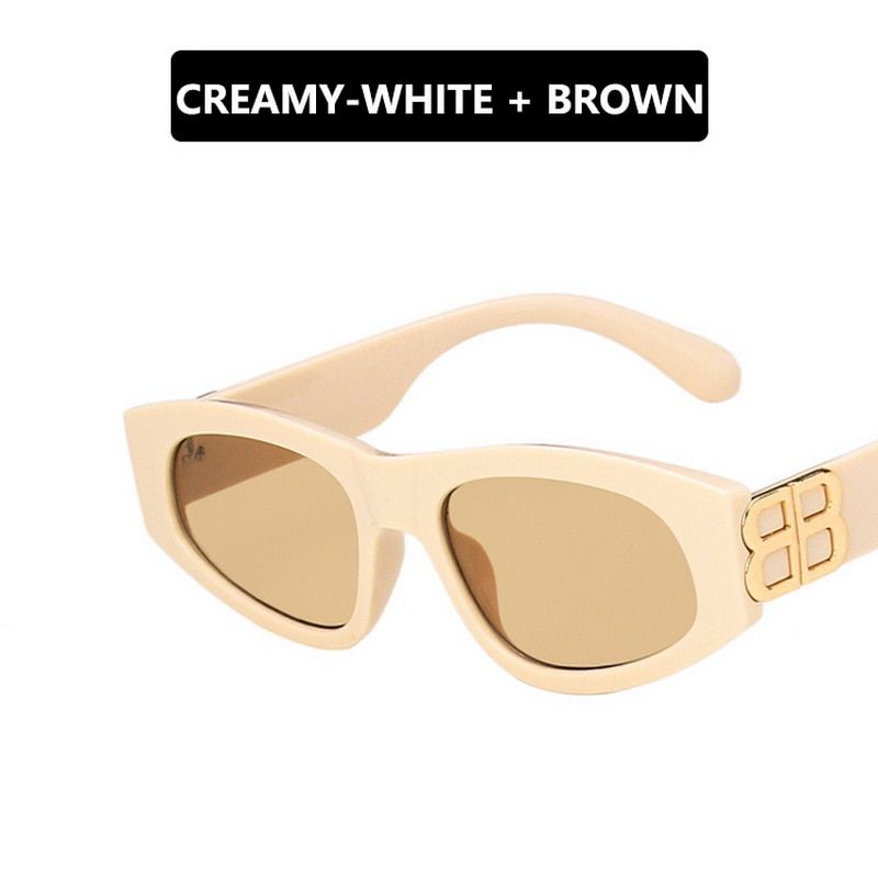 European And American Triangle Cat Eye Sunglasses Women Fashion 2021Color Gradient Lens Sun Glasses Cool B Party Beach Glasses