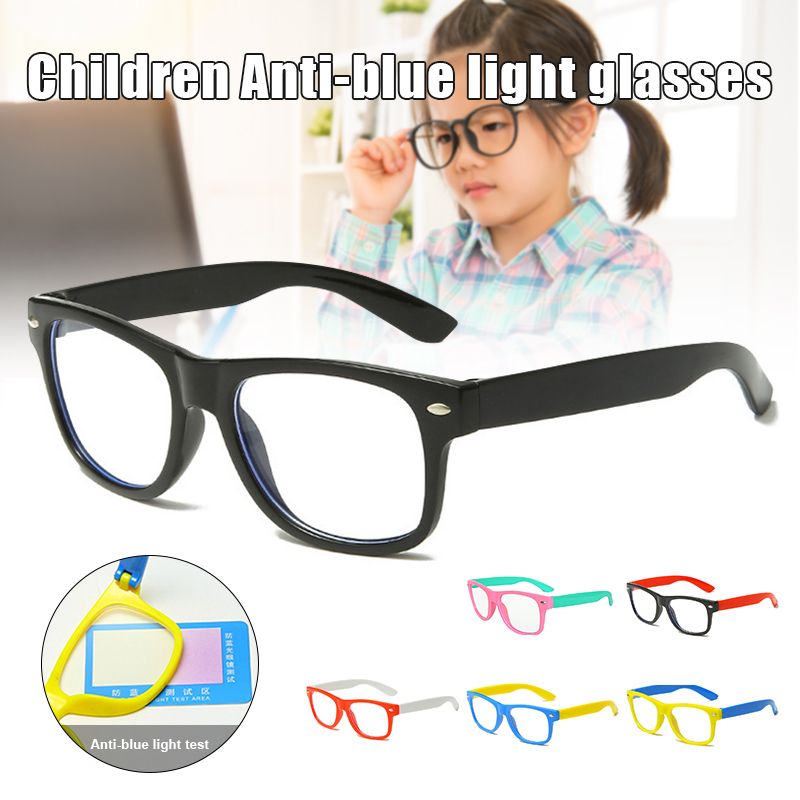 Kids Anti Blue Ray Radiation Glasses Lightweight Transparent HD Lens