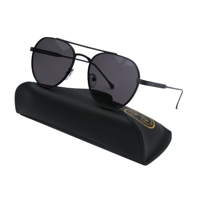 Vintage Black Metal Frame Sunglasses Unisex Summer