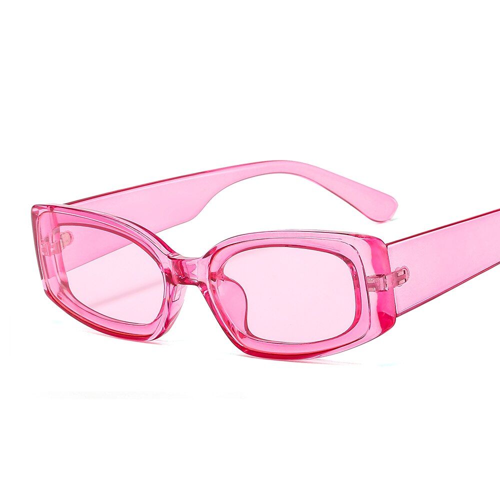 JH322 C5 pink pinkLongKeeper Trendy Rectangle Sunglasses Women 2020 Brand Designer Vintage Black Glasses Square Sun Glasses Shades UV400