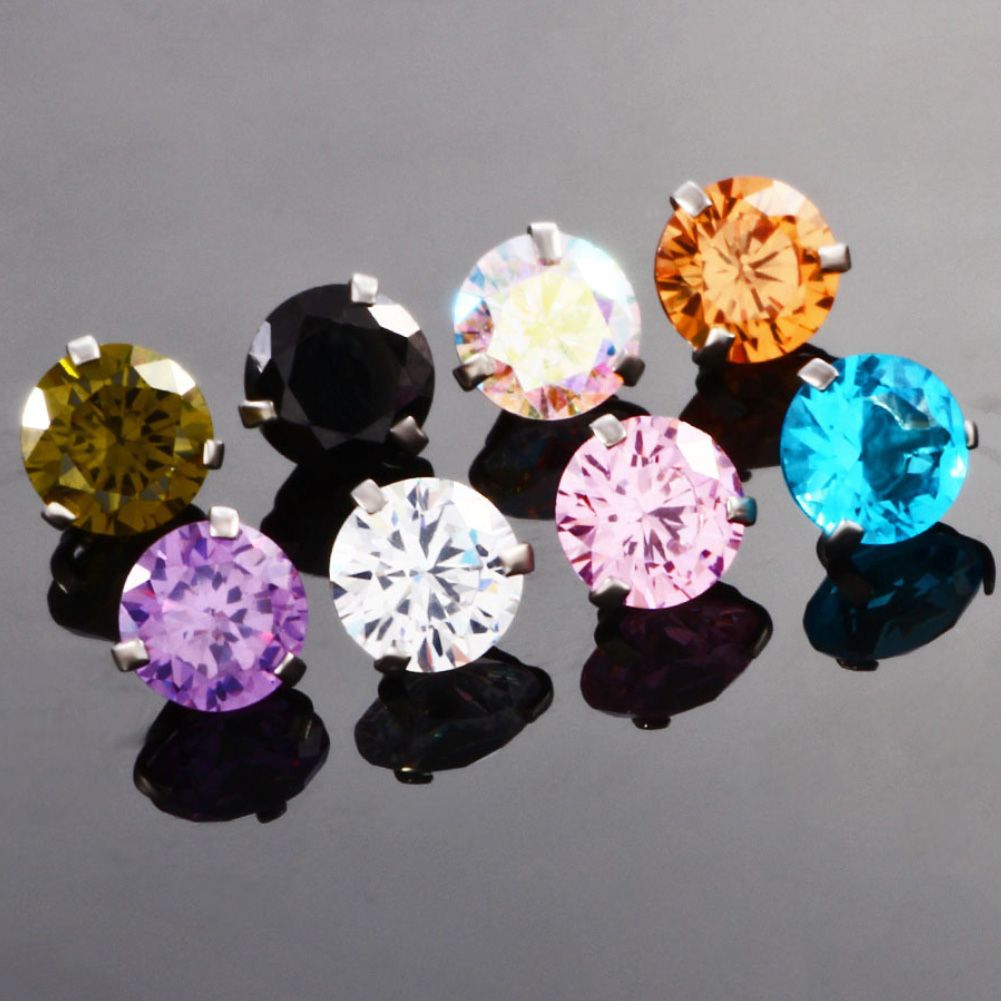 Women  Button Rings Navel Barbell Stud Body Piercing Jewelry