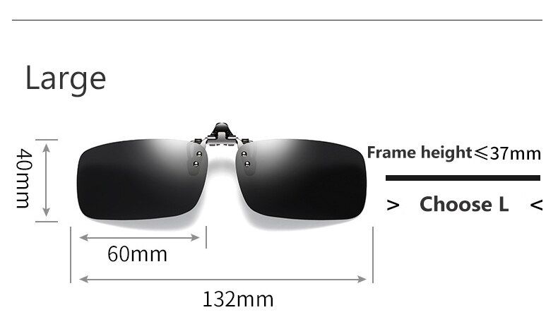LC10PhotochromtYellowPolarized Clip On Sunglasses Flip Up Shades Clip for Myopia Glasses Eye Glasses Women Men Driving Travel Eyewear Fishing Sports
