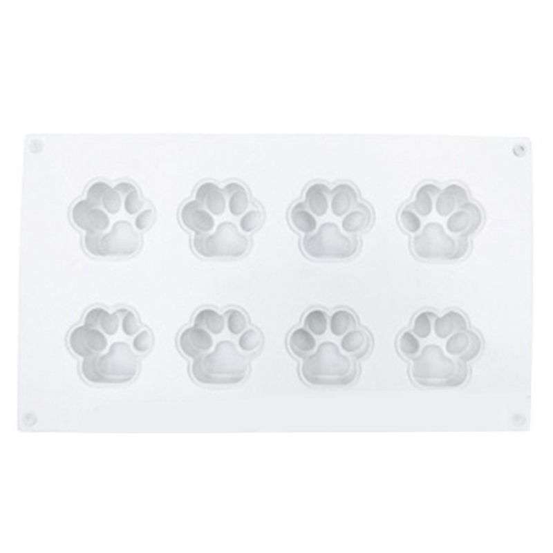 Cat Claw Silicone Cake Mold Dog Claw Jelly Pudding Abrasive DIY Candle Epoxy Mold Eight Cat Stencil