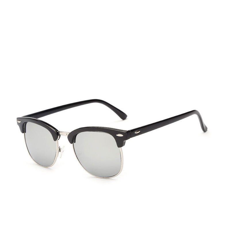 SilverHUHAITANG Luxury Classic Square Sunglass Men Polarized Sunglasses Women Vintage Brand Designer Rivet Man Sun Glasses For Ladies