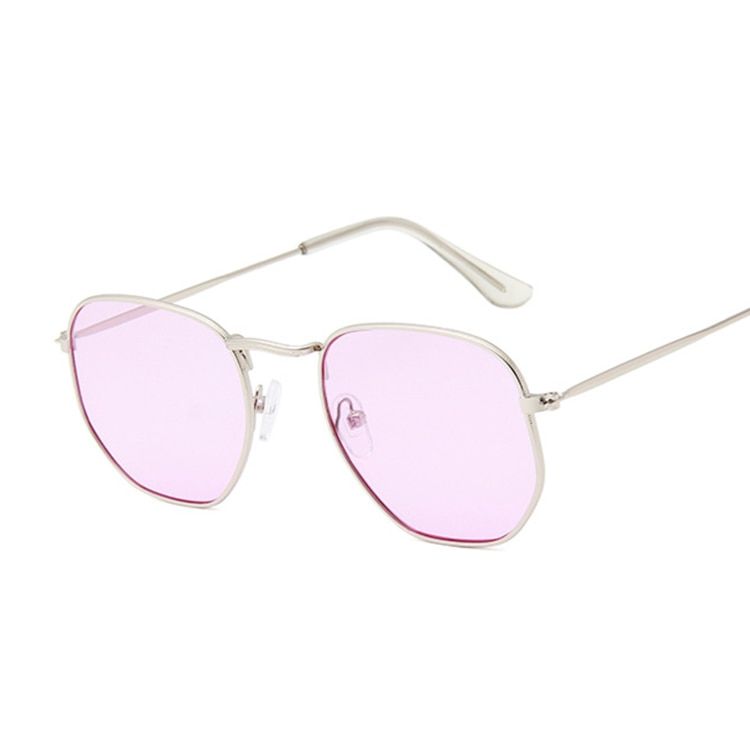 JellypurpleHexagon Black Sunglasses Women Brand Designer Small Square Sunglases Men Metal Frame Driving Fishing Sun Glasses Female